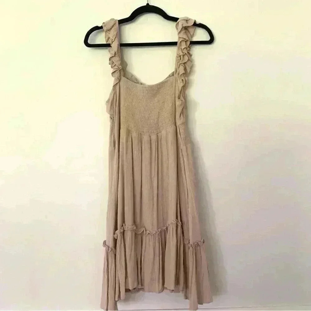 The Post Women's Angie Taupe Flowy Dress Size Large NWOT - Picture 4 of 10